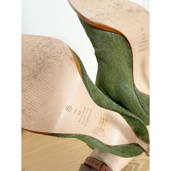 Schutz Maryana Welt Wild Pointed Toe Calf Hair High Heel Tall Boot US 5 - Picture 9 of 10